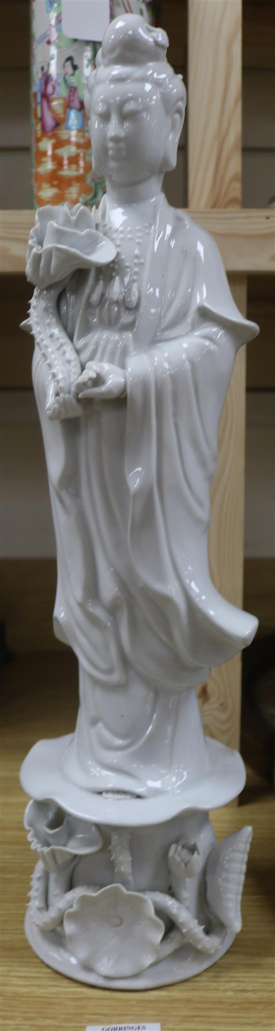 A blanc de chine Chinese figure